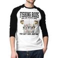 Fishing Tuna Bass Rod Fisherman Cool Dad Quote Men Baseball Raglan Shirt