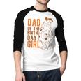 The Flintstones Fred Flintstone Dad Of The Birthday Girl Men Baseball Raglan Shirt