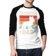 Frenchie Dad Retro French Bulldog Lover Daddy Men Men Baseball Raglan Shirt