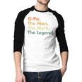 G-Pa The Man The Myth The Legend Dad Grandpa Men Baseball Raglan Shirt