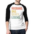 Gamer Husband Dad Video Game Legend Father's Day Men Baseball Raglan Shirt Gamer Husband Dad Video Game Legend Father's Day Men Baseball Raglan Shirt