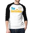 Gelt Father Hanukkah Menorah Jewish Dad Pajamas Men Baseball Raglan Shirt