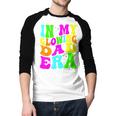 In My Glowing Dad Era Groovy Colorful Bright Men Baseball Raglan Shirt