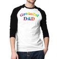 Grateful Dad Fathers Day Tie Dye Letters Shirt For Dads Men Baseball Raglan Shirt