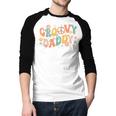 Groovy Daddy Birthday Party Peace Sign Dad 60s 70s Hippie Men Baseball Raglan Shirt Groovy Daddy Birthday Party Peace Sign Dad 60s 70s Hippie Men Baseball Raglan Shirt