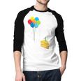 Happy Birthday Daddy Cute Toddler Dad's Birthday Party Men Baseball Raglan Shirt