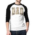Hunting Dad Duck Camouflage Camo Waterfowl Duck Camo Men Men Baseball Raglan Shirt