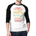 I'm A Lucky Dad I Have A Awesome Daughter She's Stubborn Men Baseball Raglan Shirt