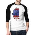 I'm Not Just a Daddy's Little Girl I'm a Veteran's Daughter Small Men Baseball Raglan Shirt