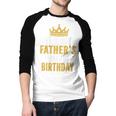 It's My Father's 80th Birthday 80 Years Old Dad Men Baseball Raglan Shirt