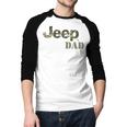 Jeep Dad Officially Licensed Men Baseball Raglan Shirt