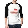 Just A Proud Dad That Didn't Raise Liberals Father's Day Dad Men Baseball Raglan Shirt
