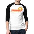 Karate Dad Martial Arts Retro Men Baseball Raglan Shirt