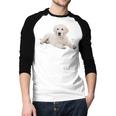 Labrador Retriever Shirt Yellow Love Lab Mom Dog Dad Men Baseball Raglan Shirt