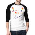 Leg Rest Naughty Dad Joke Vagitarian Lesbian Men Baseball Raglan Shirt