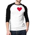 I Love My Dad Men Baseball Raglan Shirt