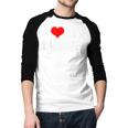 I Love My Daughter Fathers Day For Dad Men Baseball Raglan Shirt