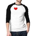 I Love My Gay Dad I Heart My Gay Dad Men Baseball Raglan Shirt
