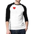 I Love I Heart Hot Dads Shirt Men Baseball Raglan Shirt