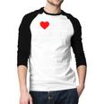I Love My Step-Dad Heart Family Grandpa StepDad Bonus Dad Men Baseball Raglan Shirt