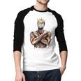 I Am Man King Powerful Dad Afro Melanin Black History Men Baseball Raglan Shirt