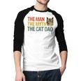 The Man The Myth The Cat Dad Cat Daddy Vintage Men Baseball Raglan Shirt The Man The Myth The Cat Dad Cat Daddy Vintage Men Baseball Raglan Shirt