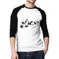 The Man The Myth The Legend Daddy Love Cows Dad Cow Print Men Baseball Raglan Shirt