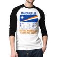 Marshallese Dad Marshall Islands Flag For Father's Day Men Baseball Raglan Shirt