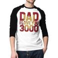 Marvel Iron Man Dad I Love You 3000 Text Fill Father's Day Small Men Baseball Raglan Shirt Marvel Iron Man Dad I Love You 3000 Text Fill Father's Day Small Men Baseball Raglan Shirt