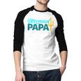 Mermaid Dad Mermaid Papa Grandpa Security Party Small Men Baseball Raglan Shirt