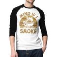 Mind If I Smoke BBQ Barbeque Grilling Chef Dad Men Baseball Raglan Shirt