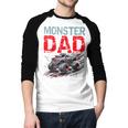 Monster Truck Dad Father's Day Men Men Baseball Raglan Shirt Monster Truck Dad Father's Day Men Men Baseball Raglan Shirt