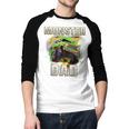 Monster Truck Dad Monster Truck Are My Jam Adults Kids Men Baseball Raglan Shirt