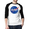 NASA Inspired DAD Meatball Men Baseball Raglan Shirt