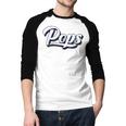 New Grandpa For Dad Called Pops Men Baseball Raglan Shirt