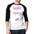 NICU Dad Micro Preemie Baby Dad Of NICU Warrior Appreciation Men Baseball Raglan Shirt
