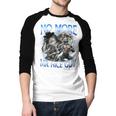 No More Mr Nice Guy Alpha Wolf Meme Dad Papa Men Men Baseball Raglan Shirt