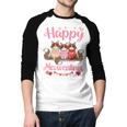 Norwegian Forest Cat Happy Meowentines Valentine Dad Mom Men Baseball Raglan Shirt