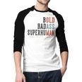 Old Man Saying Gag Father's Day Birthday Dad Grandpa Men Baseball Raglan Shirt