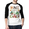One Happy Dad Camper 1st Birthday Boy Camping Bear Men Baseball Raglan Shirt