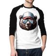 Papa Bear Face Cool Dad Style Retro Fathers Day Daddy Bear Men Baseball Raglan Shirt Papa Bear Face Cool Dad Style Retro Fathers Day Daddy Bear Men Baseball Raglan Shirt