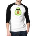Papacado Avocado Dad Daddy Father's Day Men Baseball Raglan Shirt