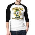 Over Par Under Influence Golf Dad Father Joke Men Baseball Raglan Shirt