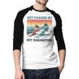 Got Passed By My Daughter Skiing Dad Men Baseball Raglan Shirt