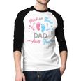 Pink Or Blue Dad Loves You Gender Reveal Men Baseball Raglan Shirt Pink Or Blue Dad Loves You Gender Reveal Men Baseball Raglan Shirt