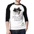 Pirate Father Pirate Dad Halloween Men Baseball Raglan Shirt