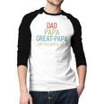 Promoted To Great Papa 2024 Fathers Day First Time Dad Men Baseball Raglan Shirt
