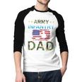 Proud Army Dad-Army Infantry Dad Camouflage Graphics Army Men Baseball Raglan Shirt