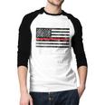 Proud Dad Of a Firefighter Fireman Parent Men Baseball Raglan Shirt Proud Dad Of a Firefighter Fireman Parent Men Baseball Raglan Shirt