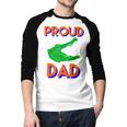 Proud Dad Of A Gator Unique Idea For Fathers Day Men Baseball Raglan Shirt